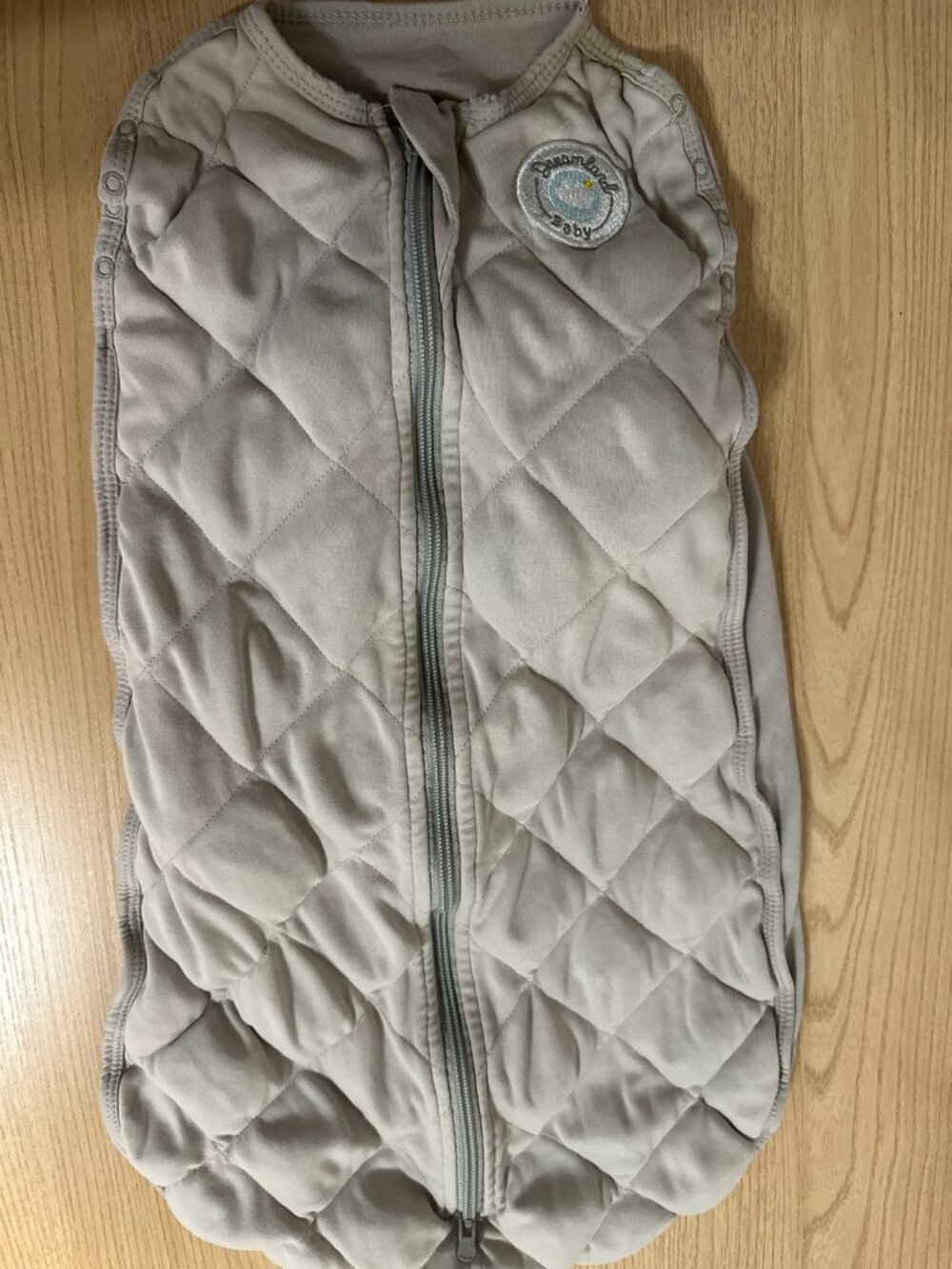 Dreamland Baby Weighted Transition Swaddle, Grey, Small